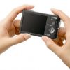 Sony_Cyber_shot_W190_Compact_Camera_Elegant_Black_Rear_Center_Sexy_Teen_Model_Hand_Dandy_Gadget_Digital_Cameras