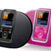 Sony_NWZ_S636FK_MP3_Player_Cute_Pink_Elegant_Black_Front_Left_Dandy_Gadget_Portable_Media