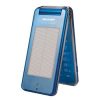 Sharp_Solar_Hybrid_SH6230C_Smartphone_Cute_Blue_Front_Left_Open_Stand_Camera_Dandy_Gadget_Cellphones