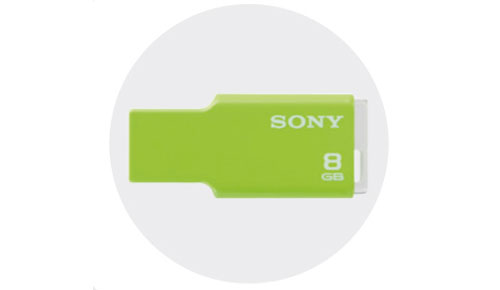 Sony MICROVAULT STYLE USB Drive as Small as Sugar Cube