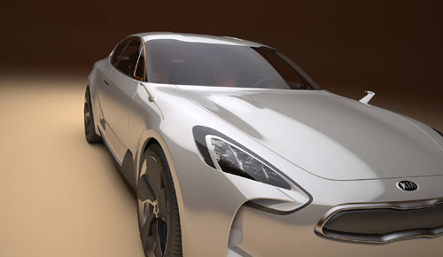 New KIA FourDoor Sports Sedan Concept 2011 Frankfurt Motor Show 