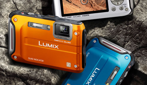 Máy ảnh chụp dưới nước Panasonic Lumix TS4 màu cam 98%, 12MP, Full HD. GPS, la bàn - 1