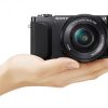 Sony-NEX-3N-black-sexy-model-hand