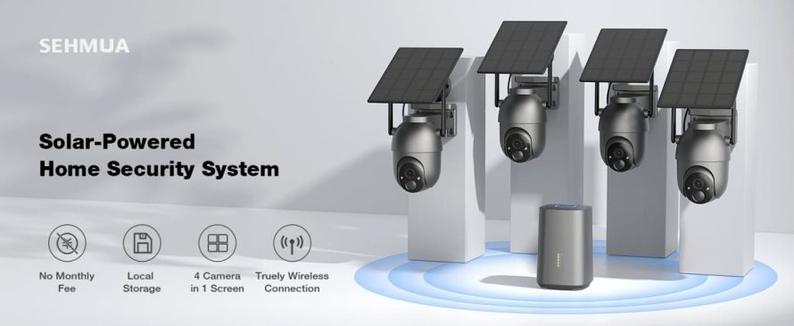SEHMUA-CK14S-2K-Solar-Security-Camera-System