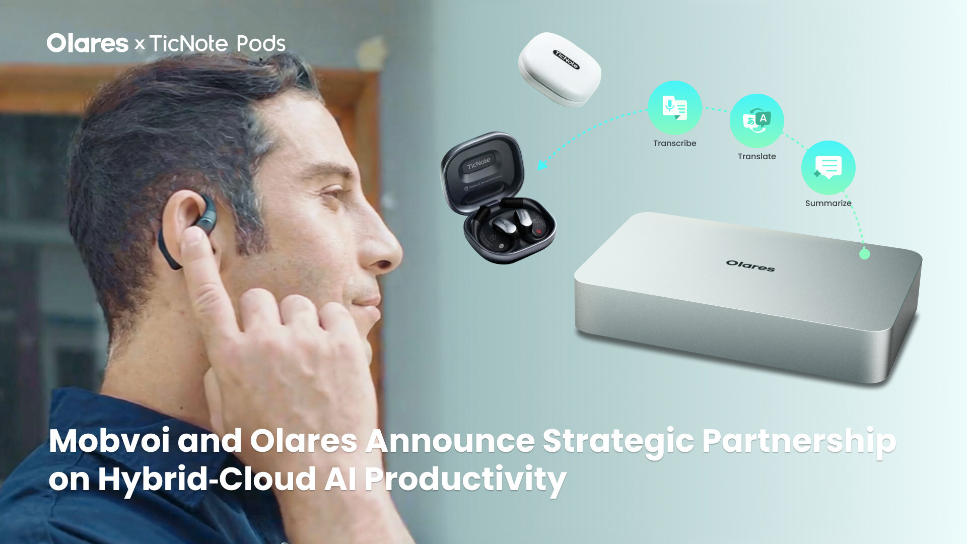 Mobvoi-Olares-Announce-Strategic-Partnership-Hybrid-Cloud-AI-Productivity