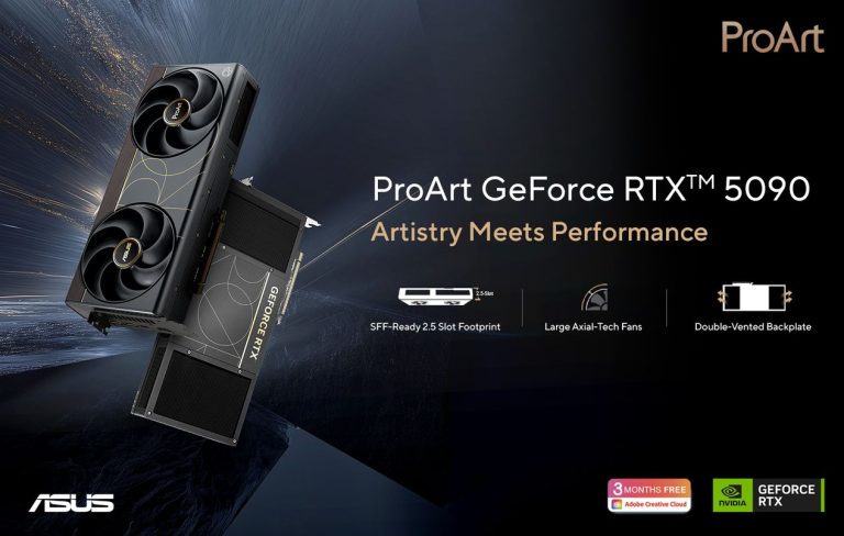 ASUS ProArt RTX 5090 Packs 32GB GDDR7 Power