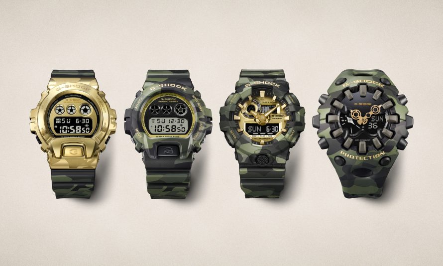 G-SHOCK's Camo And Gold Series