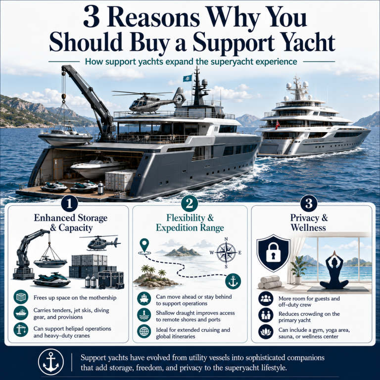 3 reasons to buy a support yacht