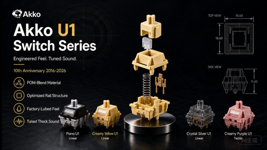 Akko Introduces U1 Mechanical Switch Family