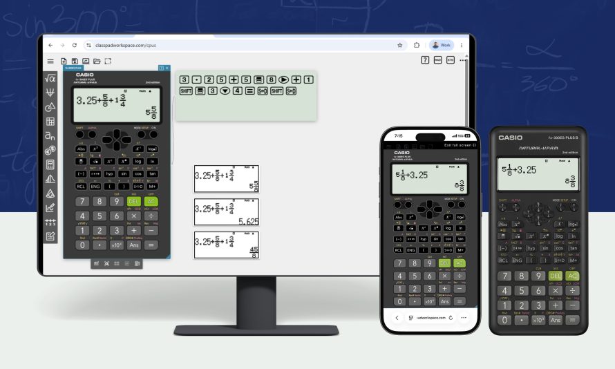 Casio Launches Free fx-300ES PLUS Web Emulator