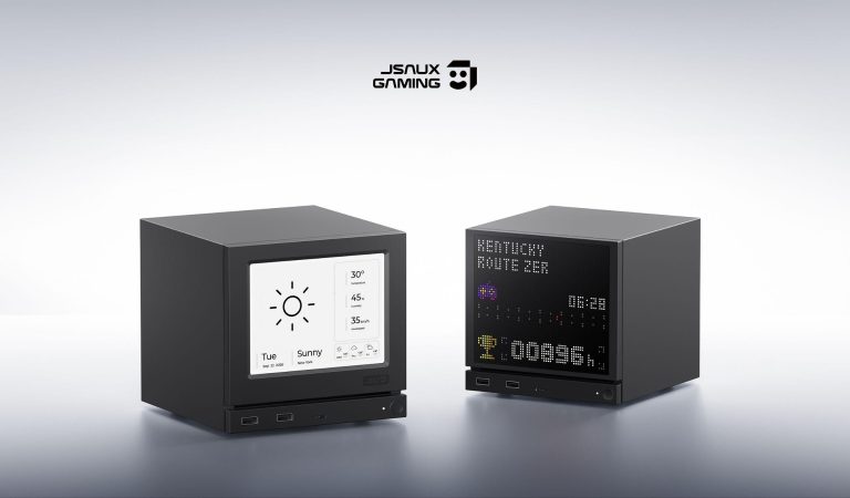 JSAUX E-Ink vs Pixel Matrix Steam Machine Faceplates