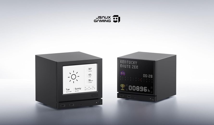 JSAUX E-Ink vs Pixel Matrix Steam Machine Faceplates