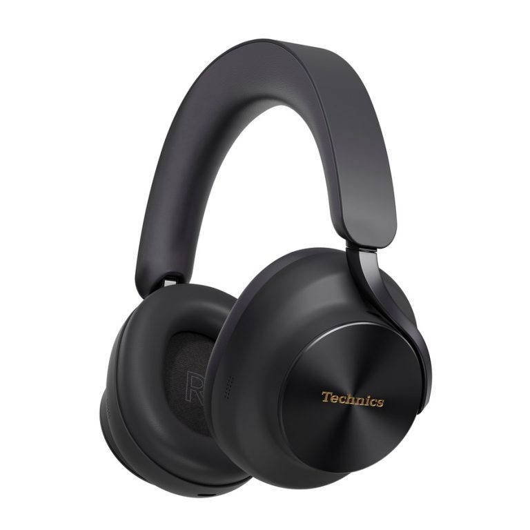 Technics EAH-A1000 wireless noise cancelling over-ear headphones in black